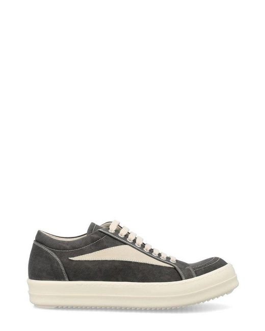 Rick Owens Drkshdw White Lido Round-toe Sneakers for men