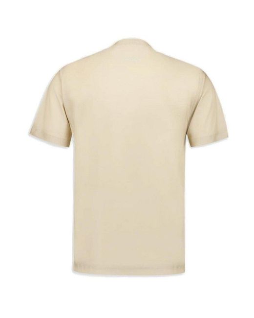 Stone Island White Short-Sleeved Crewneck T-Shirt for men