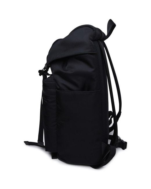 Off-White c/o Virgil Abloh Black Buckle Detailed Foldover Top Backpack for men