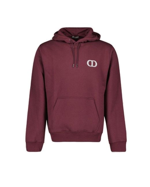 Dior Purple Cd Icon Drawstring Hoodie