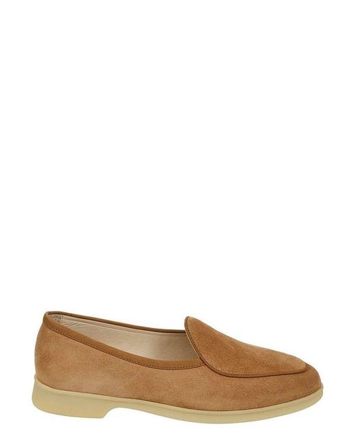 Baudoin & Lange Brown Loafer Flats