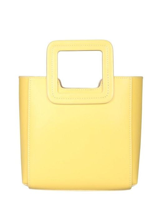 Staud Yellow Mini Shirley Tote Bag
