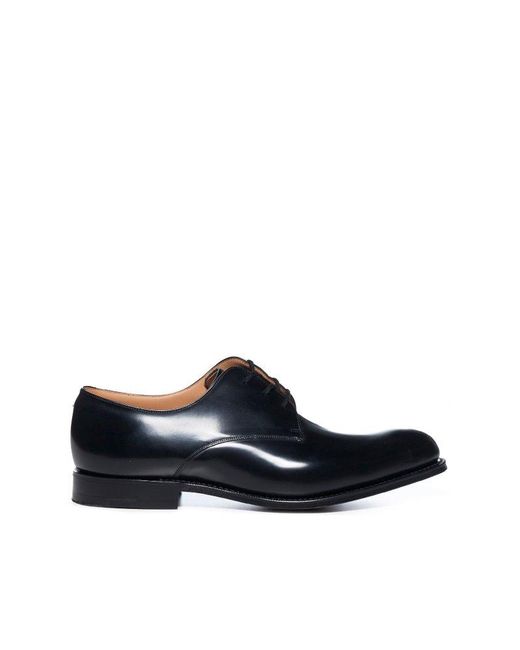 Churchs Leather Flat Shoes Black for Men Mens Shoes Lace-ups Derby shoes Save 20% 