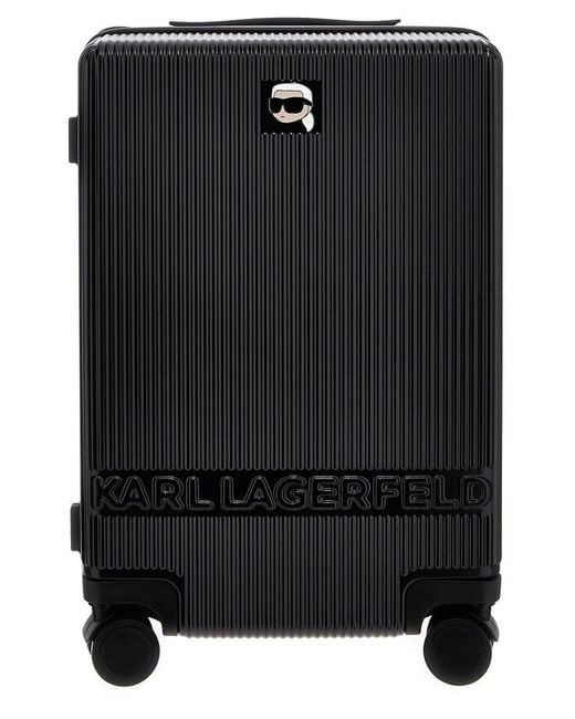Karl Lagerfeld Black K/ikonik 2.0 Zip-around Trolley