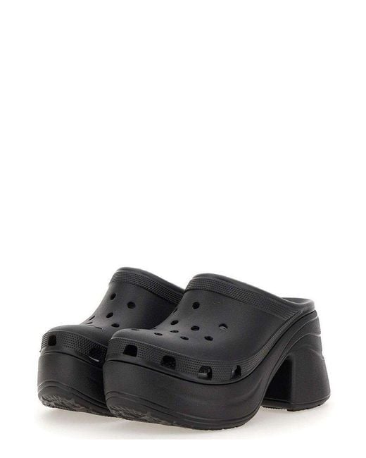 CROCSTM Black Siren High-Heeled Clogs