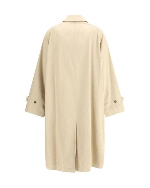 The Row Natural Long-Sleeved Trench Coat