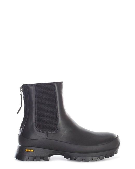 Woolrich Black Rear-zip Ankle Boots