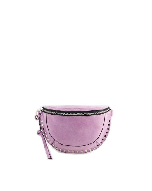 Isabel Marant Purple Skano Zipped Belt Bag