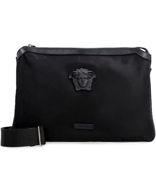 Versace La Medusa Nylon Messengerbag in Black for Men Lyst