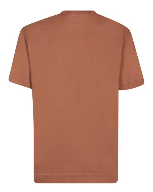 Zegna Brown T-shirts for men