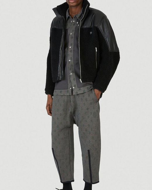 Byborre Gray Multi Panel Design Shirt for men