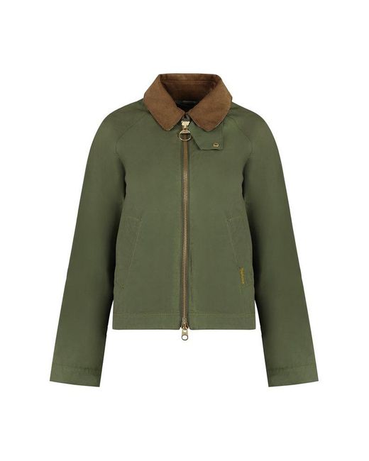 Barbour Green Campbell Fabric Raincoat