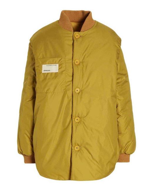 Sherpa Yellow Reversible Bomber Jacket
