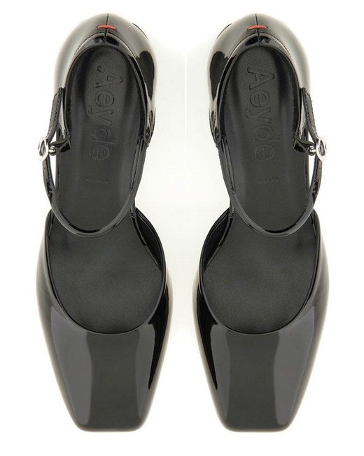 Aeyde Black Aeyde Magda Block Heel Sandals