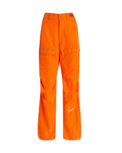 heron preston orange pants