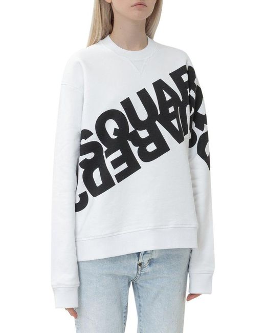 DSquared² Black Mirrored Logo Printed Sweatshirt