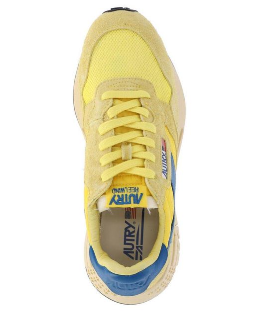 Autry Classic Low-Top Sneakers in Yellow for Men | Lyst
