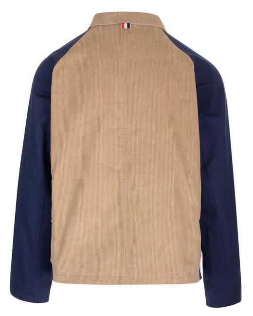 Thom Browne Blue Multi-Pocket Jacket for men