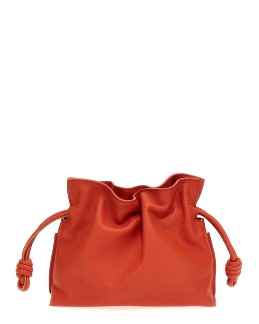 Loewe Red Flamenco Mini Clutch Bag
