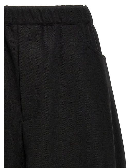 COMME DES GARÇON BLACK Black Oversized Drop-crotch Trousers