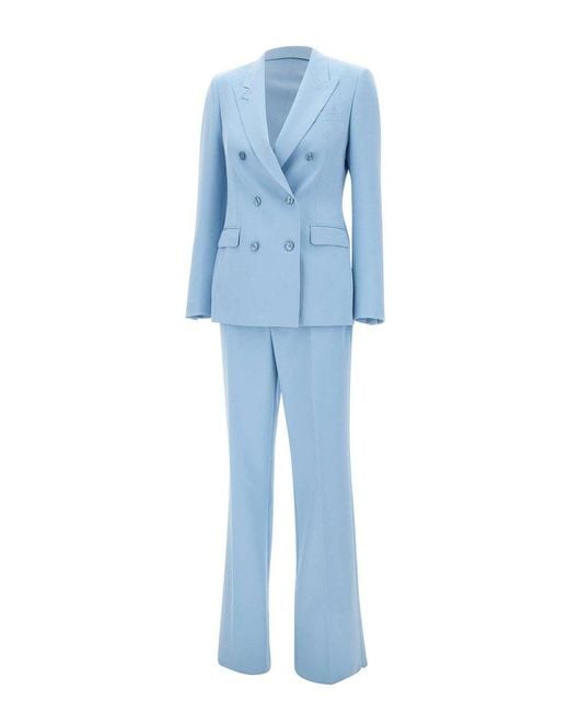 Tagliatore Blue Double-Breasted Tailored Suit