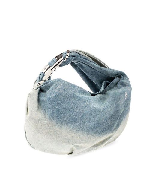 DIESEL Blue ‘Grab-D Hobo Medium’ Denim Shoulder Bag