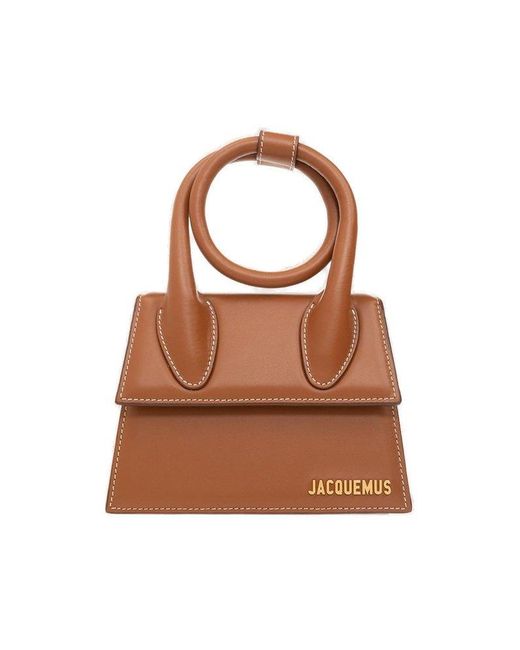 Jacquemus Brown Le Chiquito Noeud Leather Bag