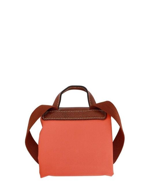 Longchamp Red Backpack Le Pliage