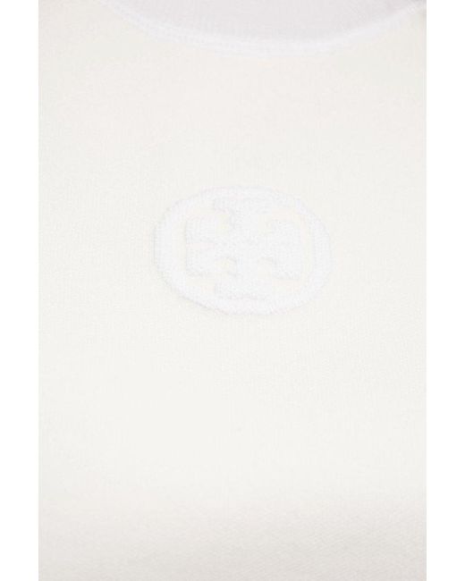 Tory Burch White Top With Logo,