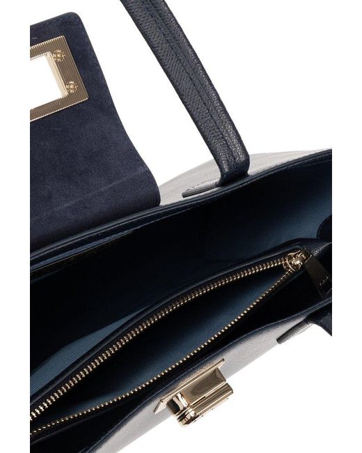 Furla Blue ‘1927 Large’ Shopper Bag