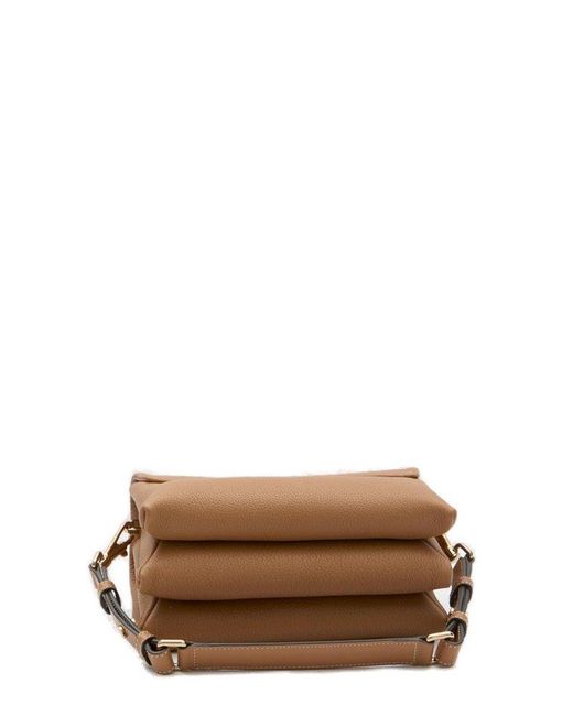Tod's Brown Flap T Timeless Mini Shoulder Bag