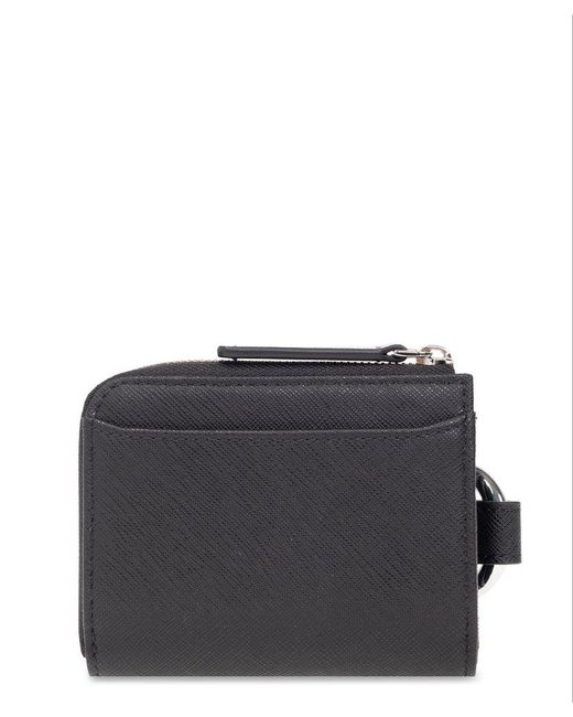 Emporio Armani Black Wallet With Keyring for men