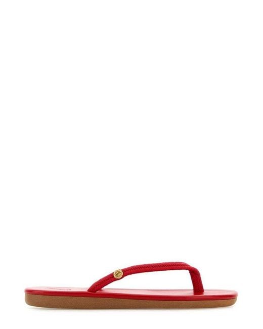 Ancient Greek Sandals Red Saionara Jelly Sandals