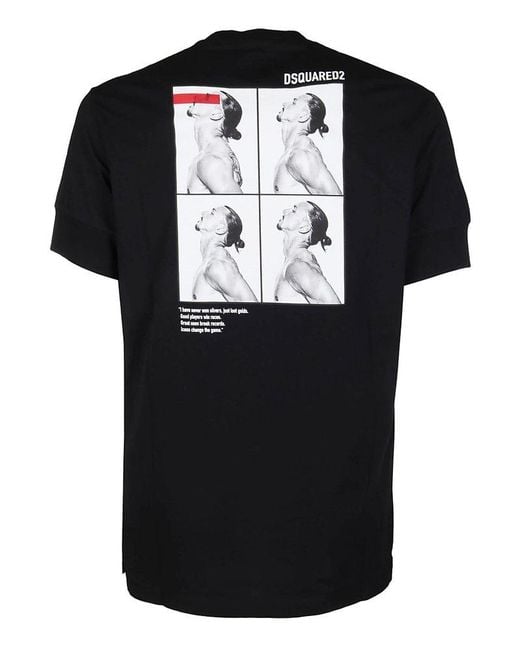 DSquared² X Ibrahimović Icon Print T-shirt in Black for Men | Lyst