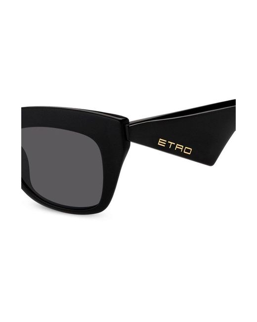 Etro Black Cat-eye Frame Sunglasses
