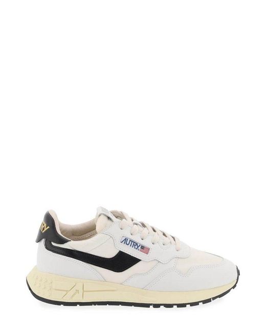 Autry White Reelwind Lace-up Sneakers