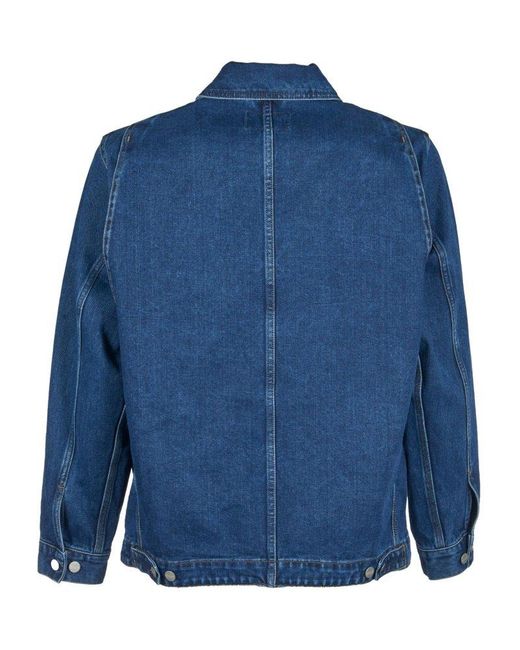 Carhartt Blue Og Double Front Loose Fit Jacket for men