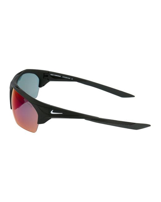 Nike Black Terminus M Rectangle Frame Sunglasses