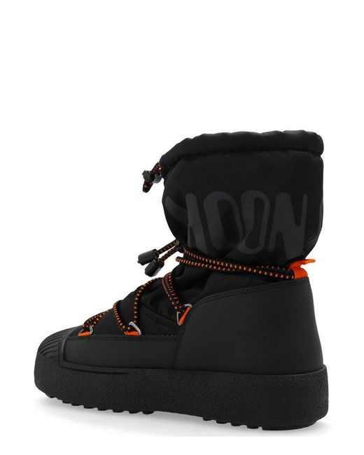 Moon Boot Black Ltrack Snow Ankle Boots