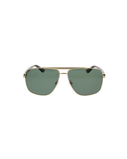 Cartier Green Aviator Frame Sunglasses for men