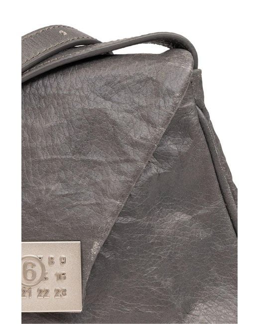 MM6 by Maison Martin Margiela Gray 'numeric Medium' Shoulder Bag,