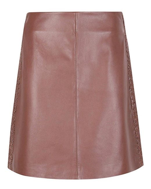 Weekend by Maxmara Brown Flared Mini Skirt