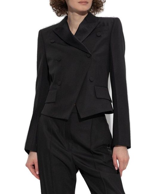 Alexander McQueen Black Double-Breasted Blazer