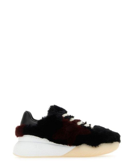 Stella McCartney Black Loop Lace-Up Sneakers
