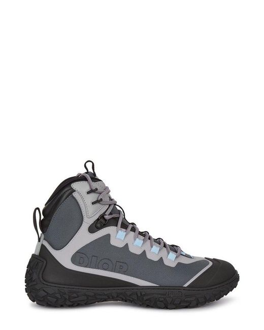Dior Black Lace-up Hiking Boots for men