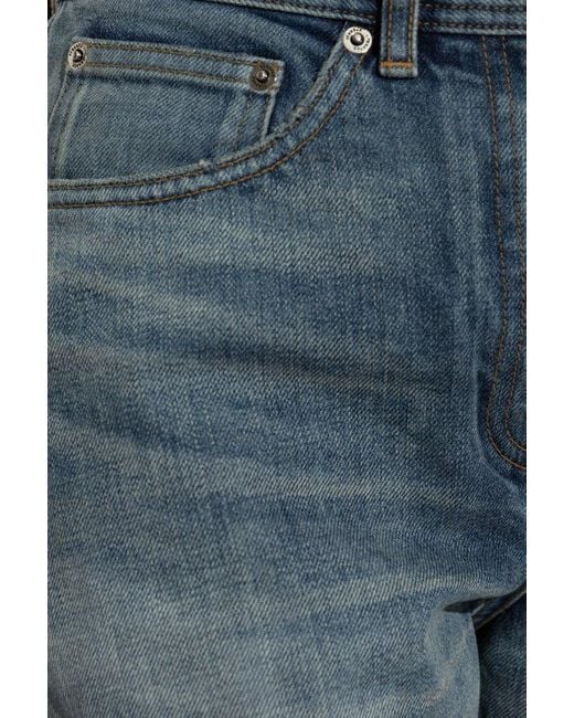 Versace Blue Jeans With Vintage Effect