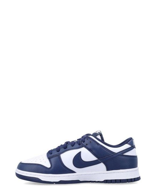 Nike Blue Dunk Retro Low-Top Sneakers