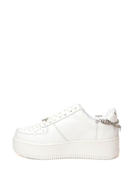 Windsor Smith Chain Embellished Platform Sneakers in White | Lyst Australia