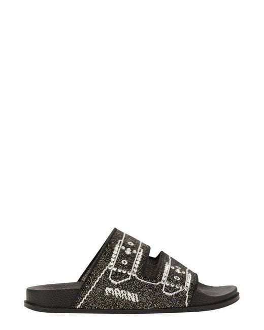 Marni Black Embellished Precious Sandals