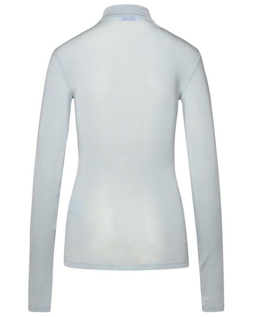 Off-White c/o Virgil Abloh Blue Ice Viscose Sweater